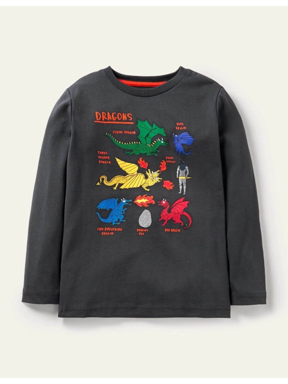 Mini Boden Dragon Tee, Size 5/6
